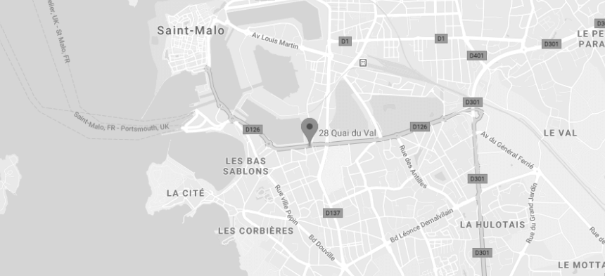 Carte des alentours de Saint-Malo